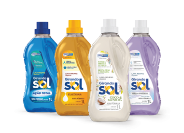 sabão liquido girando sol 2L
