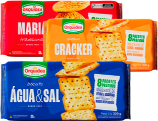 Orquidea Maria Agua e sal Cream Cracker 320g