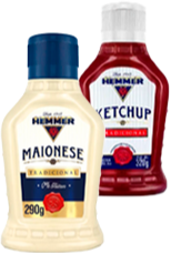 Maionese e Ketchup Hemmer 290g 320g