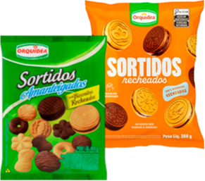 biscoitos orquidea sortidos e amanteigados