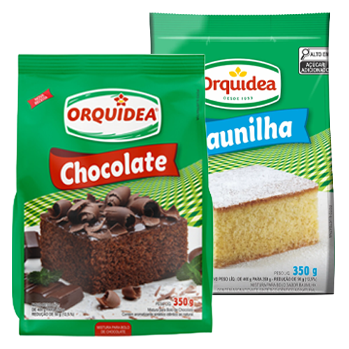 massa para bolo orquidea